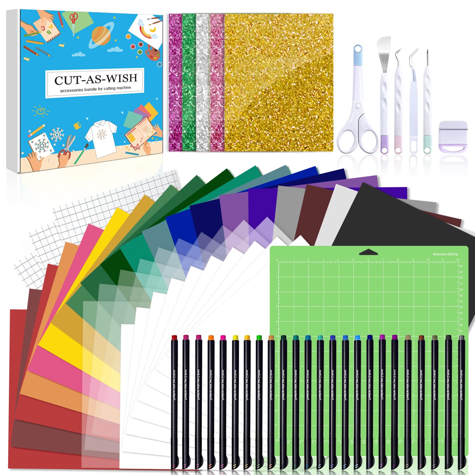 Photo 1 of The Ultimate Accessories Bundle for Makers and All Explore Air-80pcs Perfect Tools and Accessories Kit as Gifts,Instantly Create Amazing Crafting Projects