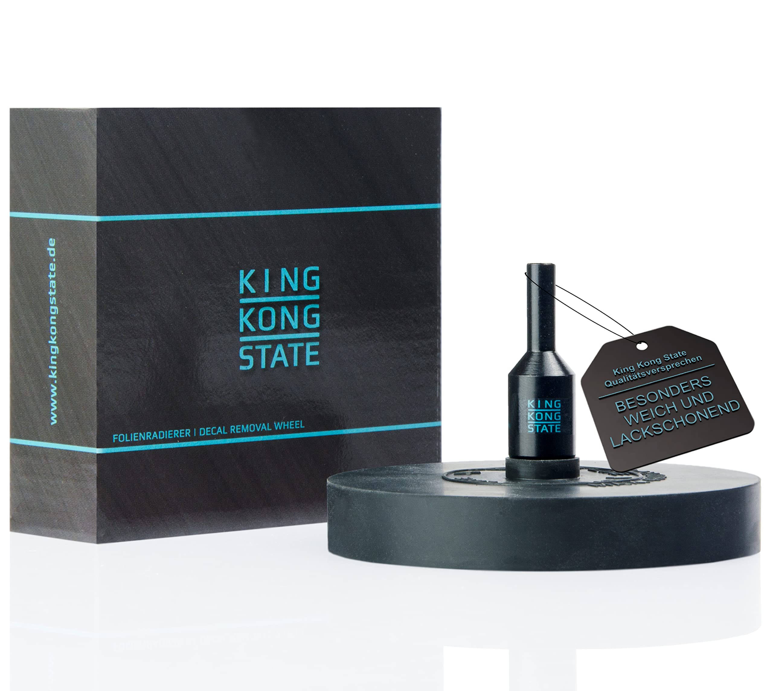 King Kong State ® Foil Eraser for Removing Films and Stickers - Black Eraser Disc for Cordless Drills