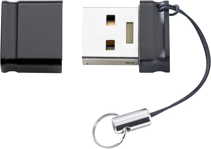 Intenso Slim Line 8GB USB 3.2 Gen 1x1 Flash Drive Black Compact Storage