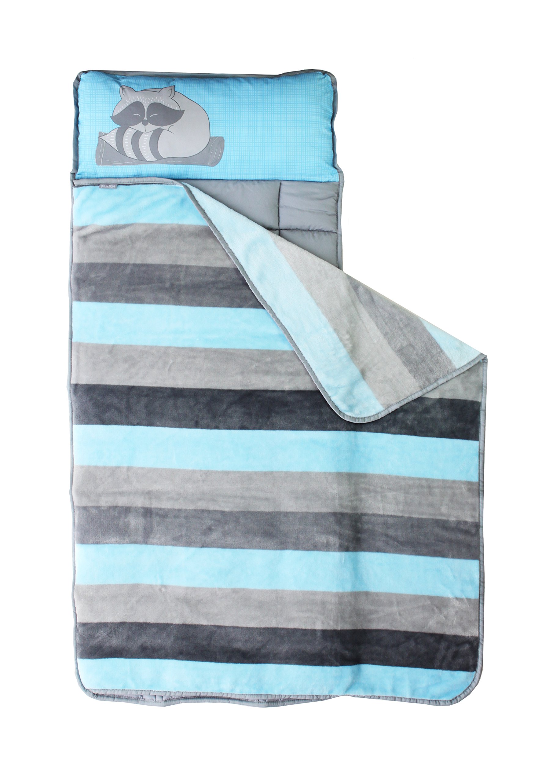 Toddler Nap Mat Portable Washable Plush Blanket & Padded