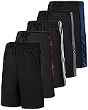 Real Essentials 5 Pack: Men’s 9" Mesh Shorts
