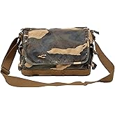 GOOTIUM Canvas Messenger Bag - Vintage Cross Body Shoulder Satchel