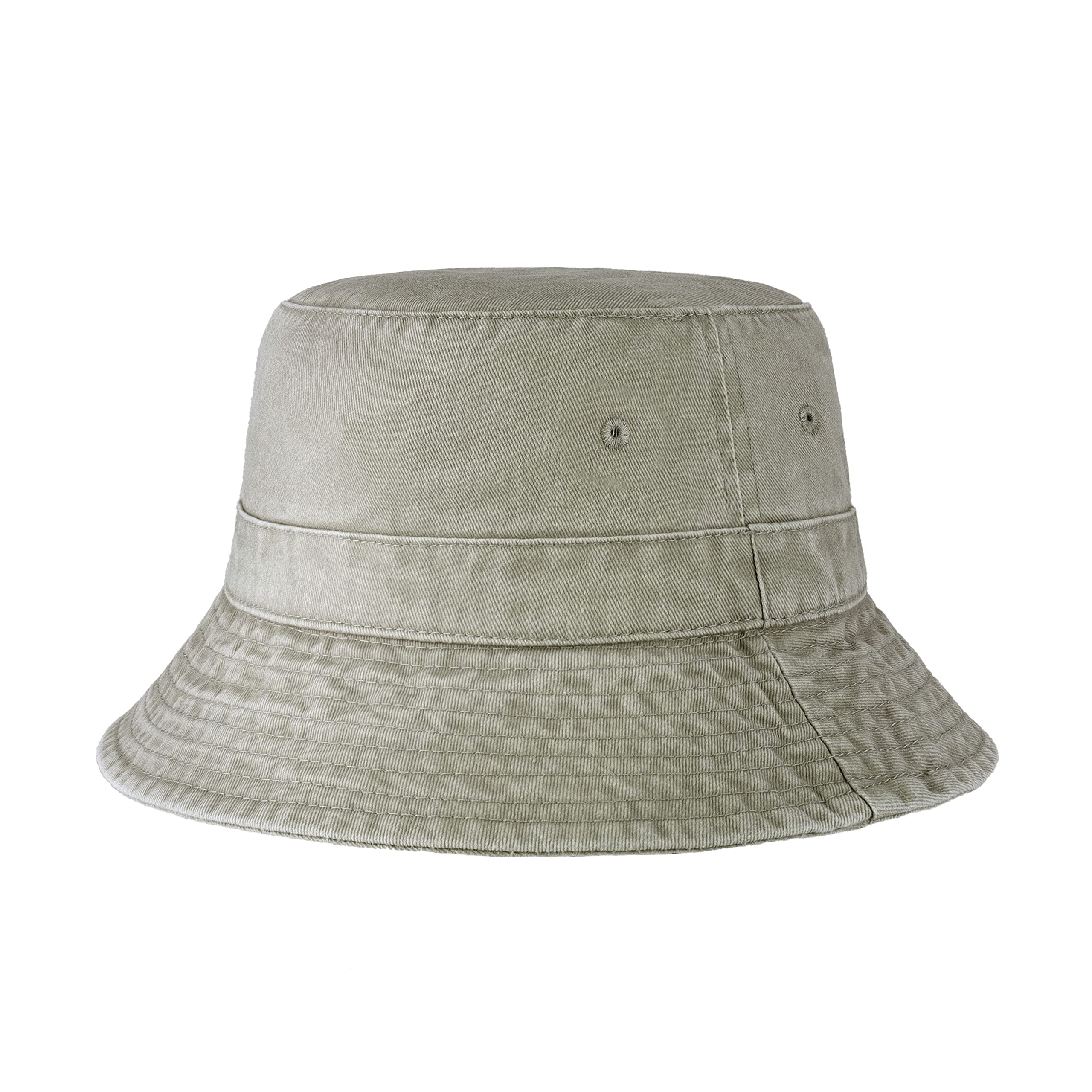 Photo 1 of Hot Summer Bucket Hat - Trendy Cotton Sun Hat for Beach, Golf, Fishing - Fun Outdoor Vacation Boonie for Men and Women (Rhino Grey)
