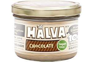 Halva Kingdom Open Sesame Sugar Free Halva Vegan Dessert | Healthy Ingredients, Gluten Free, Kosher Certified Jar (SUGAR FREE CHOCLATE CHIPS)