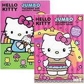Hello Kitty Coloring Book 2 Title, Fun Game Workbook for Learning Drawing Coloring, Gift for Kids Toddler Activity at Classroom Home, 80 Pages 2-Pack
