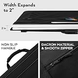 Nicpro Lightweight Art Portfolio Bag 24 x 36 Black Canvas With Straps view 5