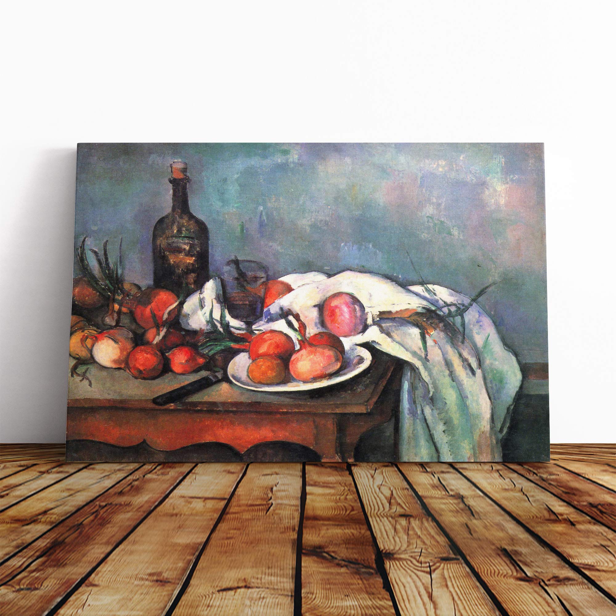 Paul Cezanne Still Life (13) Canvas Print | Gallery Wrapped 30mm Frame Wall Art | 20x14 inches | Ready to Hang | Modern Still Life Picture | Living Room Bedroom Lounge Office
