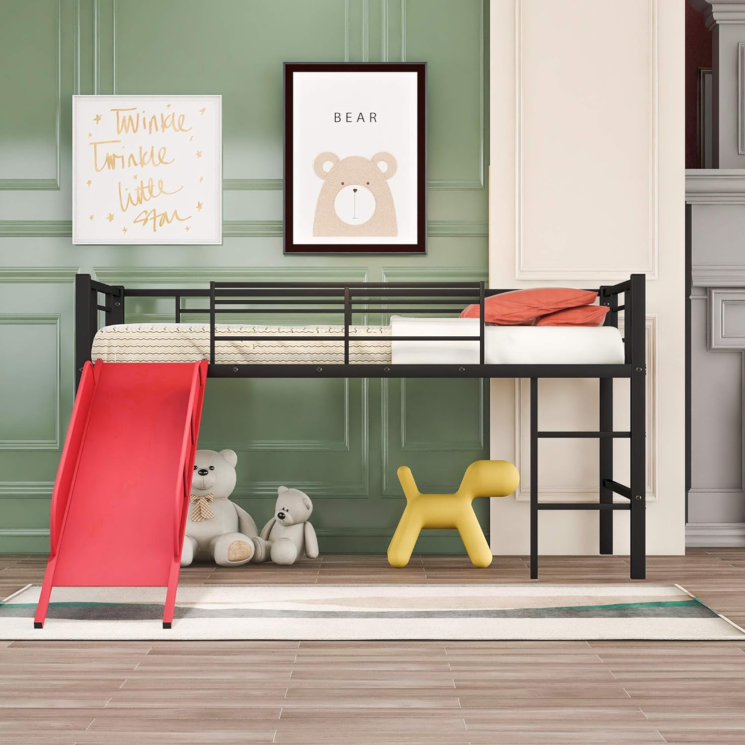 kids bedroom sets with slide