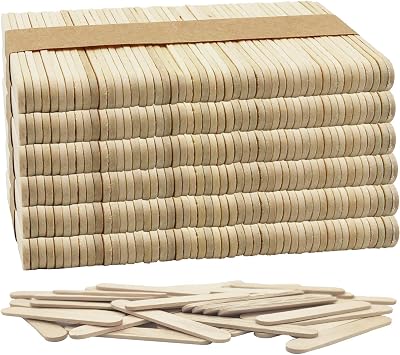 OWLKELA 300Pcs Mini Lollipop Sticks 2.56in Birch Wood Craft Sticks