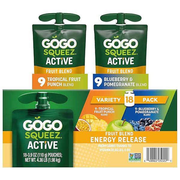 GOGO SQUEEZ ACTIVE FRUIT BLEND ENERGY RELEASE |...