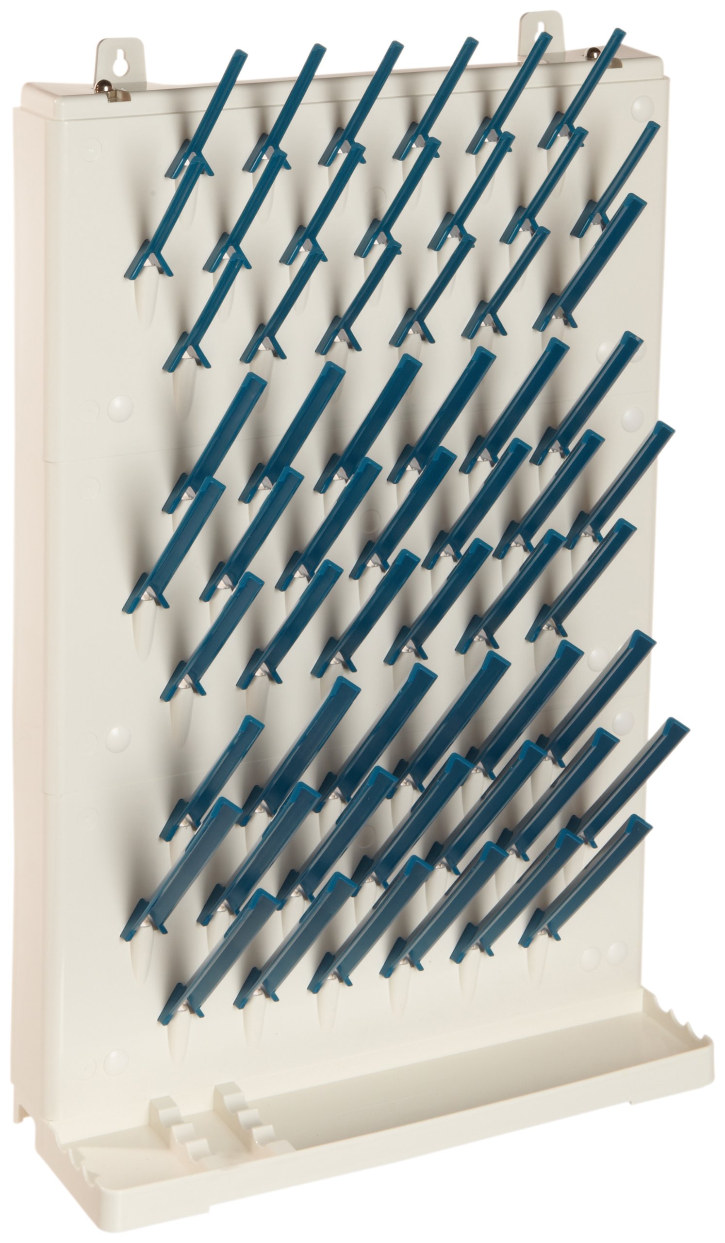 Bel-Art F18933-0013 Lab-Aire II Single-Sided Non-Electric Wallmount Dryer, 3 Tier, 14.75 inch x 5 inch x 23.4 inch