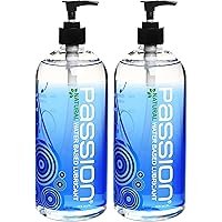 Twin Pack Natural Water-Based Lubricant, 34 oz Each, Total 68oz