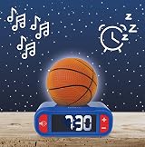 Lexibook Basketball Nightlight Alarm Clock Blue Orange view 2