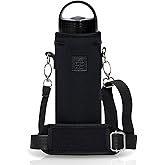 Made Easy Kit Insulated Water Bottle Carrier – Neoprene Bottle Sling - Adjustable Padded Strap – Protective Sleeve Stainless Steel & Plastic – Travel, Hiking & Everyday Use