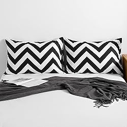NTBAY Queen Chevron Pillowcases Set of 4, 1800