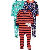 Simple Joys by Carter's baby-boys 3-pack Snug Fit Footed Cotton Pajamas