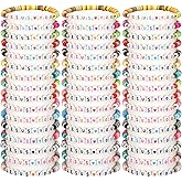 Otuuz 48 Pcs Bracelets Jesus You Bracelets Handmade Elastic Beaded Bracelets Colorful Layered Cross Bracelets Inspirational Religious Reminder Jewelry Gift for Her (Heart)
