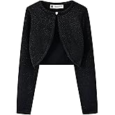 BlackButterfly Kids Long Sleeve Sparkle Cardigan Childrens Girls Shrug
