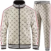 Aeeleire Track Suits for Men Set Plaid Tracksuit Mens Sweatsuits 2 Piece Sport Jogger Sweat Suits Clothes Jogging Outfits