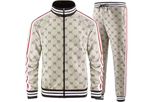 Aeeleire Track Suits for Men Set Plaid Tracksuit Mens Sweatsuits 2 Piece Sport Jogger Sweat Suits Clothes Jogging Outfits