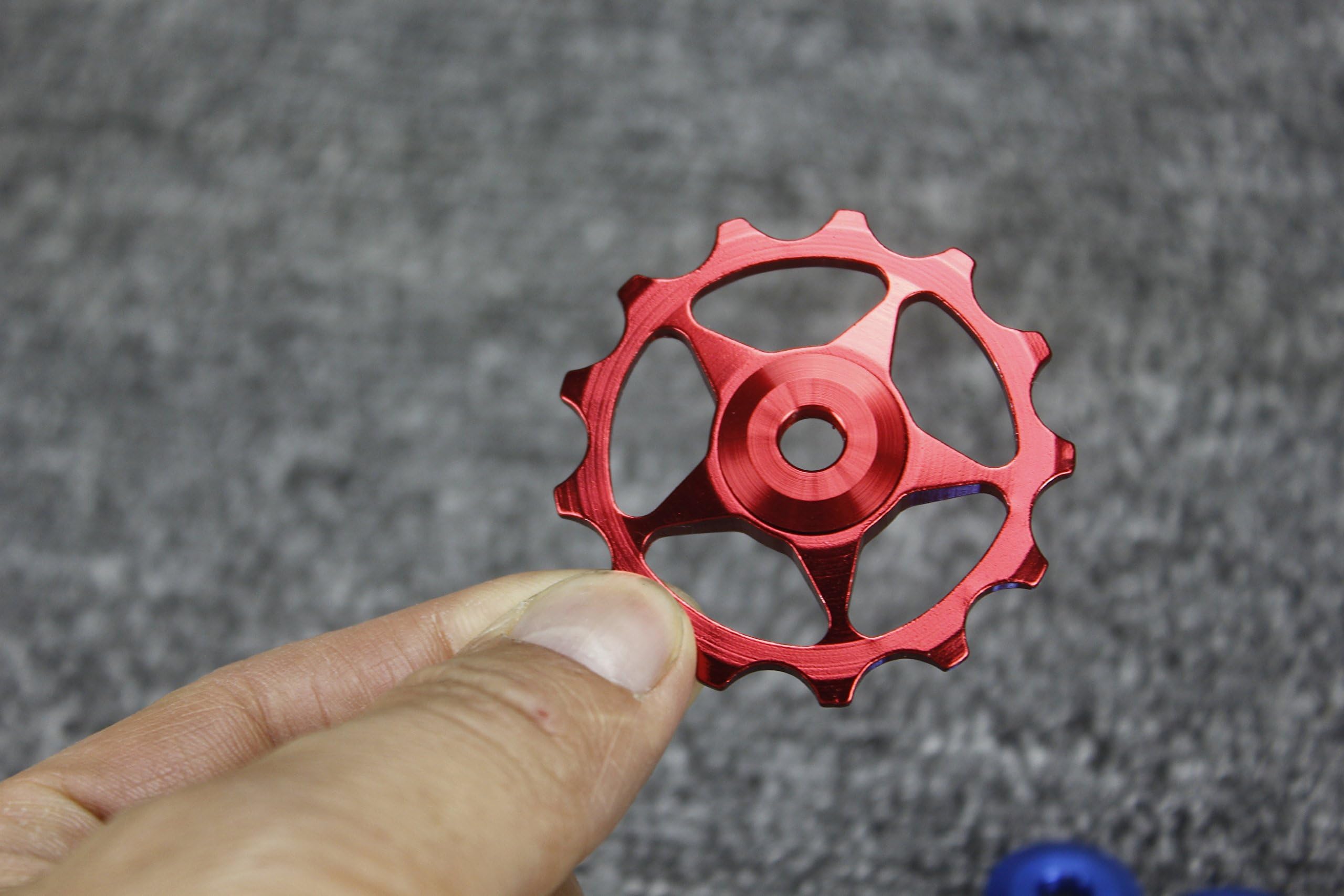 Stylrtop 2 pcs Bike 13T Aluminum Sealed Bearing Jockey Wheel Rear Derailleur Pulleys for Shimano & Sram,etc.
