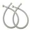 EZ-Fluid (2) 24 Water Supply Line,1/2 Fip x 1/2 Fip LF,Brass Nuts,Universal Stainless Steel Braided Faucet Water Supply Line Connector,Water Supply Hose Connector Lines For Kitchen,Bathroom EZ-Fluid (2) 24 Water Supply Line,1/2 Fip x 1/2 Fip LF,Brass Nuts,Universal Stainless Steel Braided Faucet Water Supply Line Connector,Water Supply Hose Connector Lines For Kitchen,Bathroom
