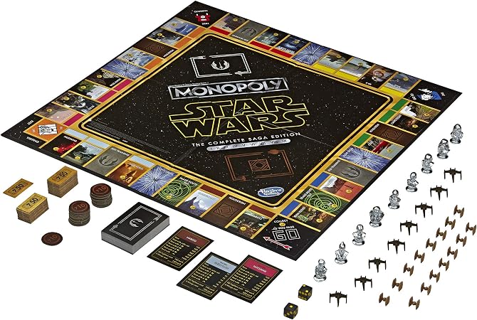 Amazon.com: Monopoly: Star Wars Complete Saga Edition Board Game ...