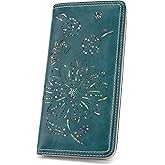 HAYRVANE Ultra Thin Wallet Women RFID Blocking Bifold Slim Wallets for Women Ladies Travel Purse Peacock-Blue