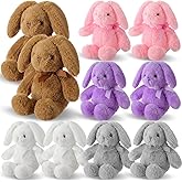 Arrowbash 10 Pcs 13.5 Inch Plush Easter Bunny Stuffed Animal Stuffed Bunny Rabbit Toy for Baby, Toddler and Kids Cute and Cuddly Friend for Boy or Girl Great Gift for Easter, Christmas, Birthday