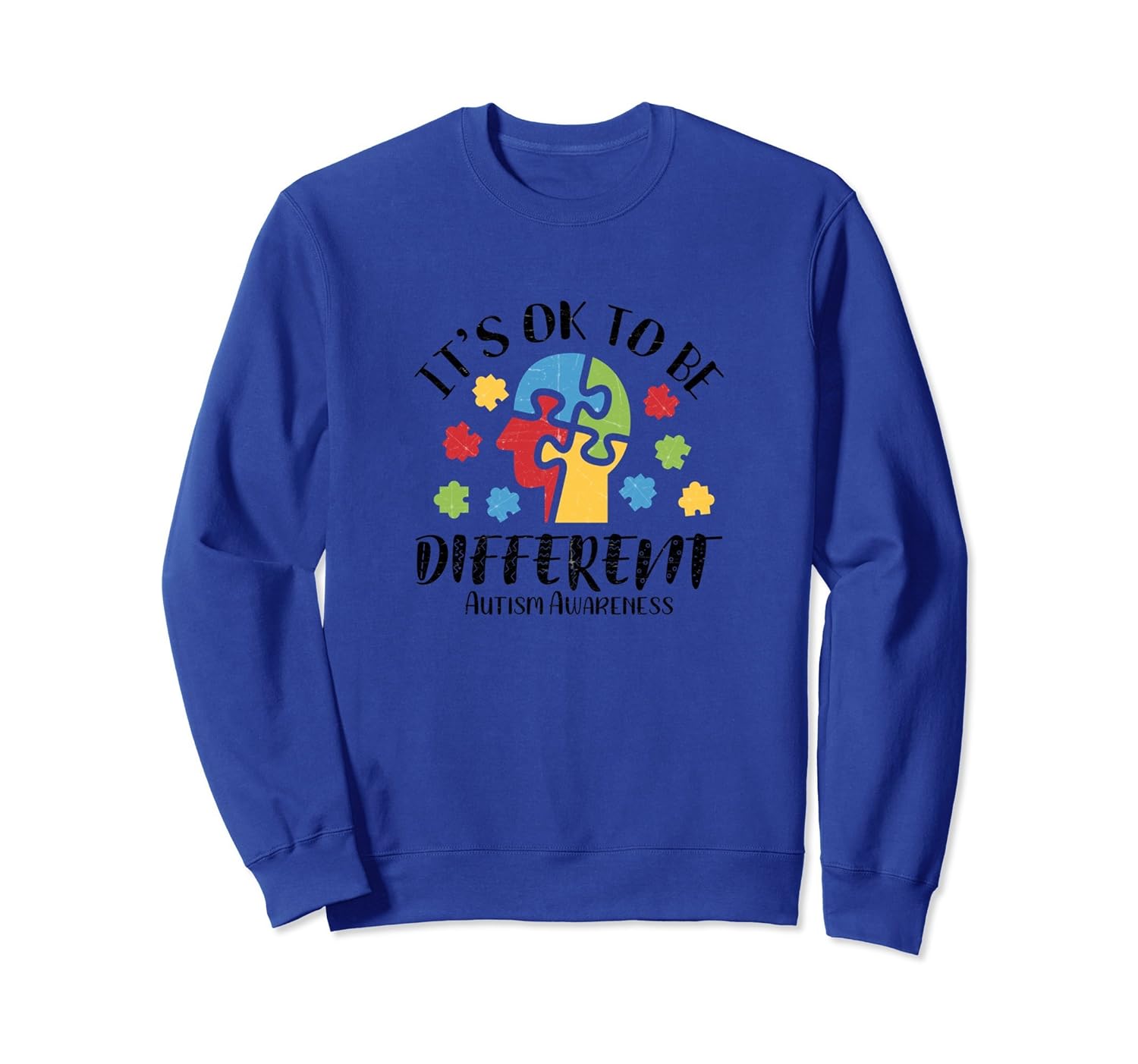 It's OK To be Different Sweatshirt Autism Awareness Love Tee-anz