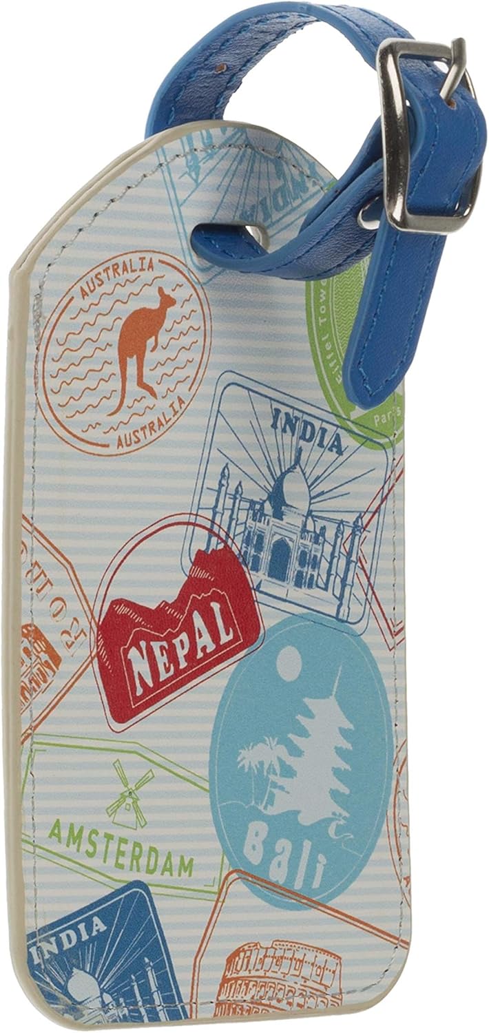 Trendz Travel Luggage Tag/Wallet Stamps - Multicoloured, Tampons Voyage (Multicolour) - TZSTALT, 12 cm