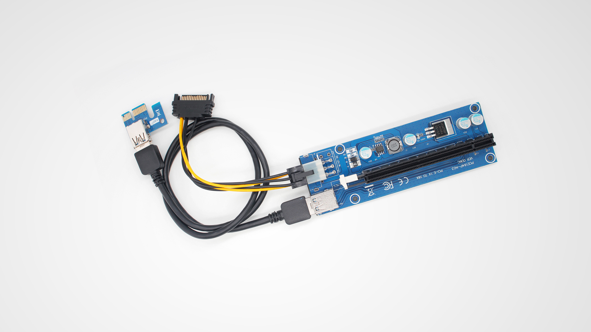 YIKESHU(一本樹) 新型 USB3.0 PCI-E Express 1x-16x拡張ライザーカード マイニング