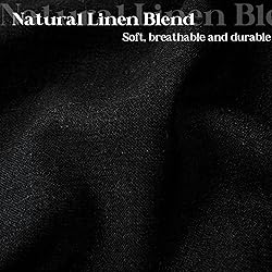 DUKIYO 90 Inch Shower Curtain Linen Neutral Extra