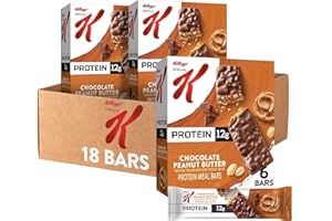 Special K Bar Protein Meal Bars, 12g Protein, Meal Replacement, Chocolate Peanut Butter (3 Boxes)