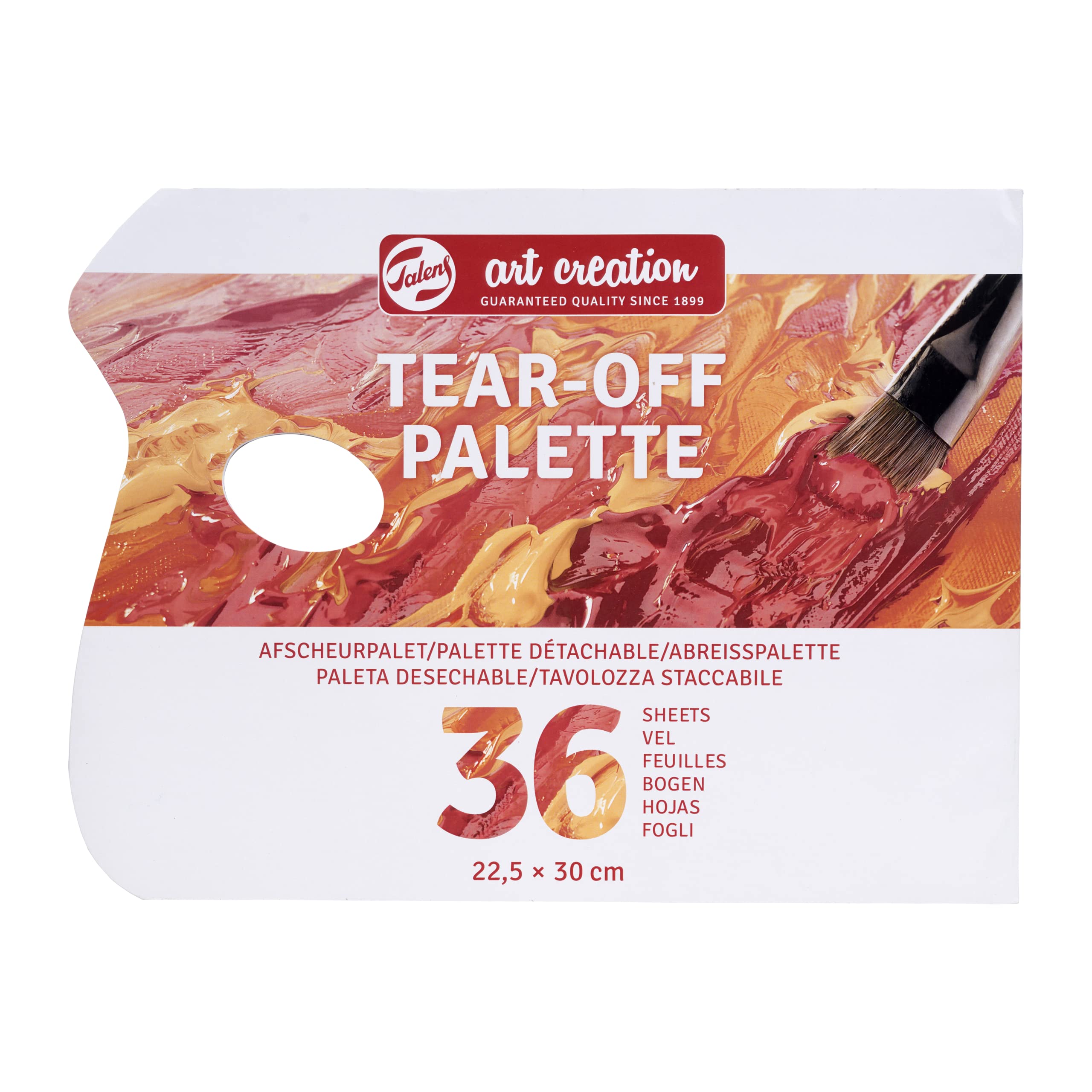 Talens Art Creation Tear-Off Palette, 30 cm x 22.5 cm, Brown
