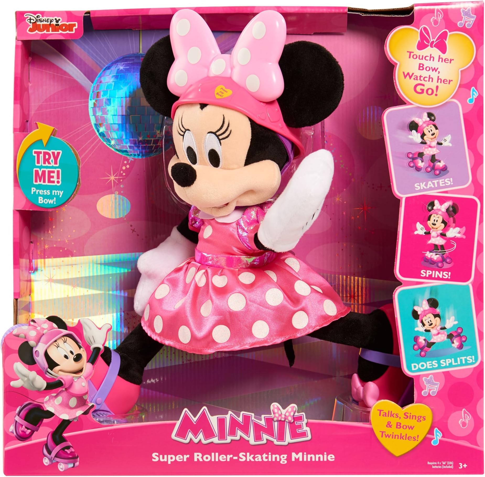 JUSUB Super Roller Skating Minnie Plush
