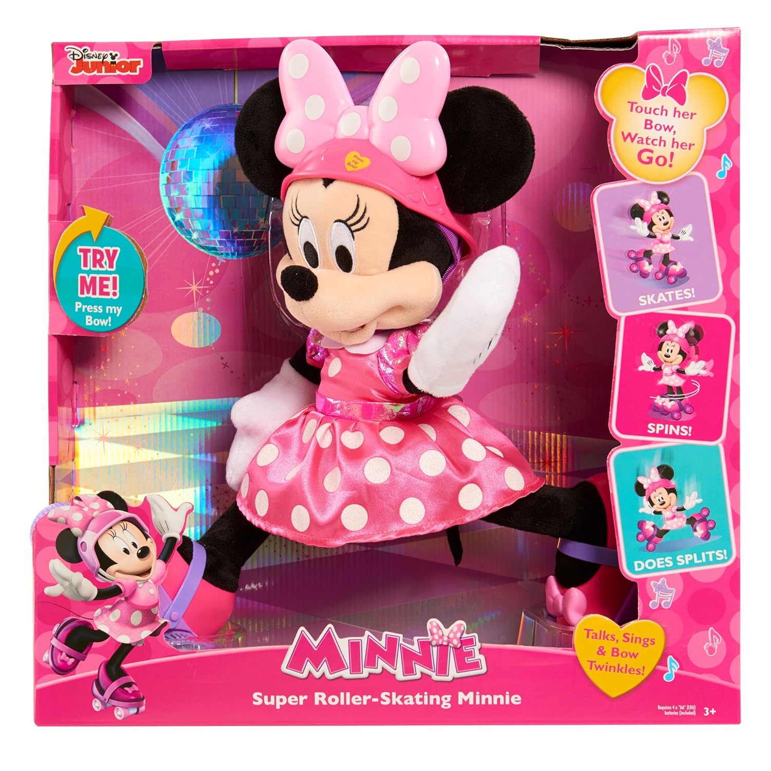 JUSUB Super Roller Skating Minnie Plush