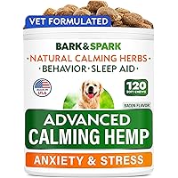 Advanced Calming Hemp Treats for Dogs - Hemp Oil + Melatonin - Anxiety Relief - Separation Aid - Stress Relief During Firewor