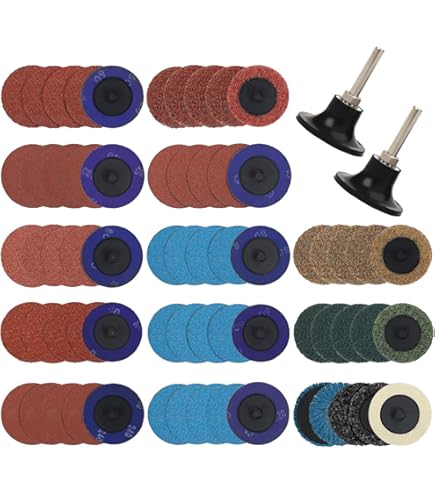 Lot De 270 Disques Abrasifs 5,1 Cm - Pour Perceuse, Meuleuse, Outils Rotatifs, Grains P36 à P3000