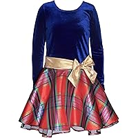 white christmas dresses Gabby Sparkle Knit Party Dress – Bonnie Jean main image 0