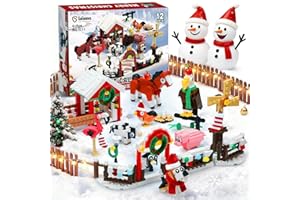 gogonova Advent Calendar 2025 Animal Farm Building Blocks Set,720 PCS Surprise Christmas Countdown Gifts,12 Days Building Toys for Kids, Boys, Girls, Teens & Adults Ages 6+