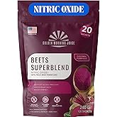 Beets Superfoods Blended Powder Juice: Nitric Oxide Booster & Energy Blend | Beetroot Pomegranate Powder to Extend NO & Blood Flow | No Added Sugar, Freeze-Dried