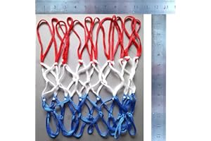 EDRLAITY Small Net Replacement for 12 Loops Mini Basketball Hoop, 8"-10.25" Rims, All Weather Anti Whip