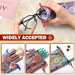 Shinylin 24 Pcs Sunglass Pouch Drawstring