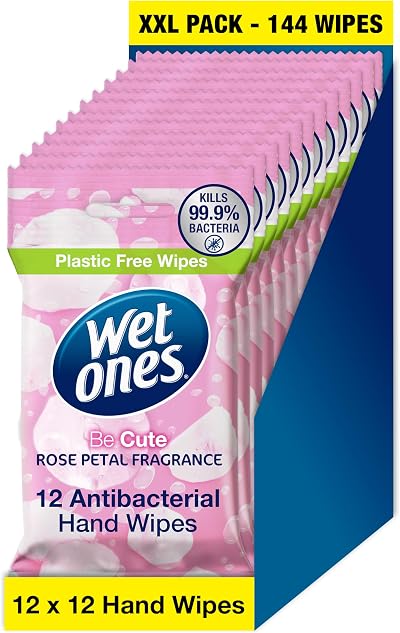 Wet Ones Be Cute Plastic Free Anti-bacterial Wipes 144 Total 12pk
