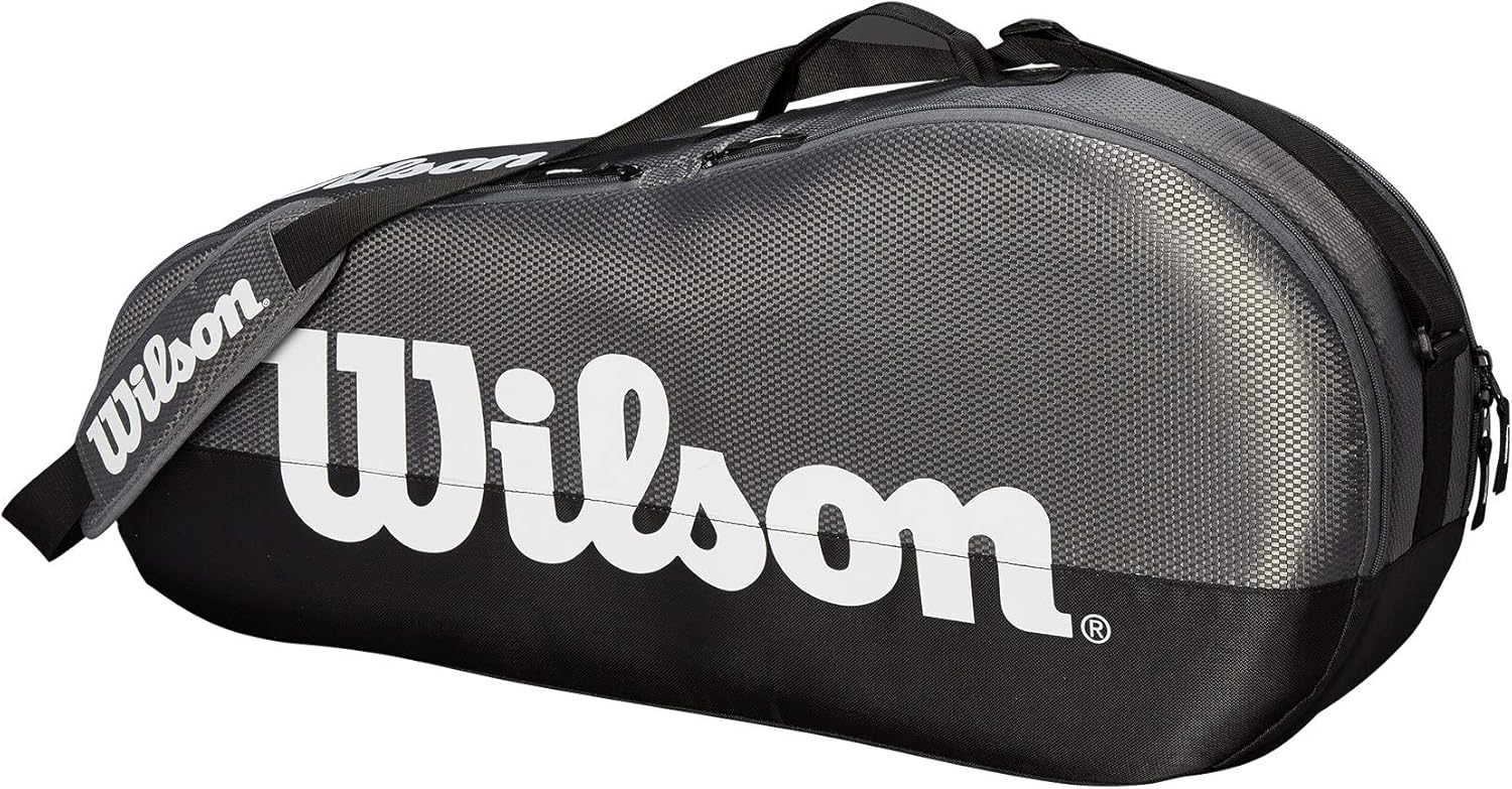 Wilson Team 1 Compartment Tennis Bag, Grey/Black, Equipment Bags