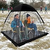 Large 2/4/6 Persons Cold Weather Sports Tent - Upgraded Durable Aluminum Poles Clear Rainproof Windproof Sun Shelter for Wint