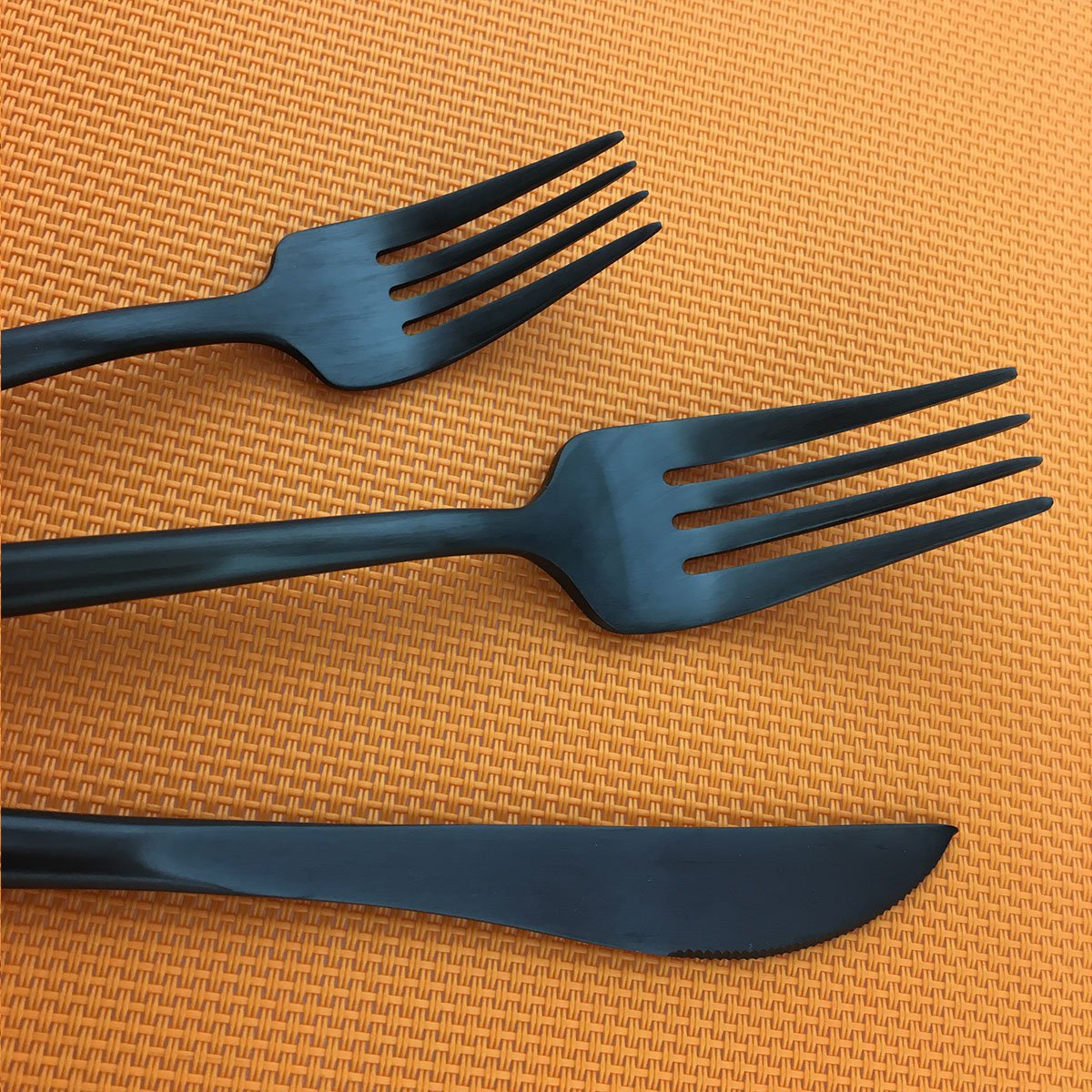 Matte Black Flatware Set 20pcs 304 Stainless Steel Silverwar Set Dishwasher Safe eBay