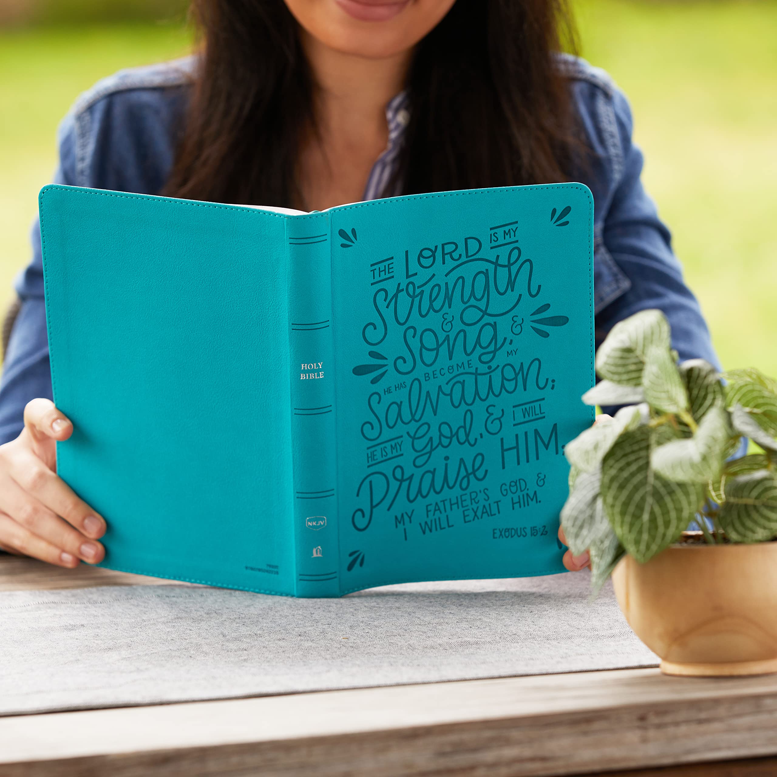 NKJV, Thinline Bible, Verse Art Cover Collection, Leathersoft, Teal, Red Letter, Comfort Print: Holy Bible, New King James Version NKJV, Thinline Bible, Verse Art Cover Collection, Leathersoft, Teal, Red Letter, Comfort Print: Holy Bible, New King James Version NKJV, Thinline Bible, Verse Art Cover Collection, Leathersoft, Teal, Red Letter, Comfort Print: Holy Bible, New King James Version Imitati