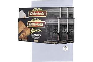 Delaviuda Turron Duro Crunchy and Blando Soft Almond Turron Bundle (2 Pack) - Turron Duro y Blando con Almendras Calidad Suprema W/Premium Penguin Quick Storage Pouch
